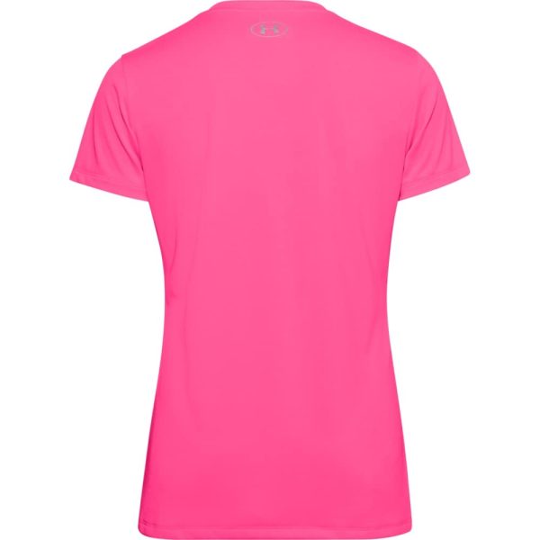 Womens Tech V-Neck Twist Short-Sleeve T-Shirt