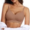 Womens Wireless Bras Comfortable Push Up Bra No Underwire Bra Full Support Lift Bralette Everyday Seamless Tshirt Bras