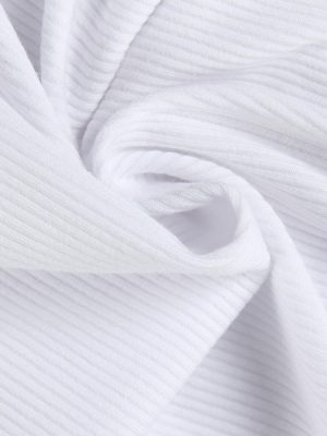 Womne's Ribbed Round Neck Slim Fitted T Shirts Basic Solid Long Sleeve Layering Tee Tops