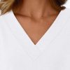 Womens Long Sleeve Tops T Shirts V Neck Casual Top Comfortable Shirt Soft Basic Tees Women Blouses