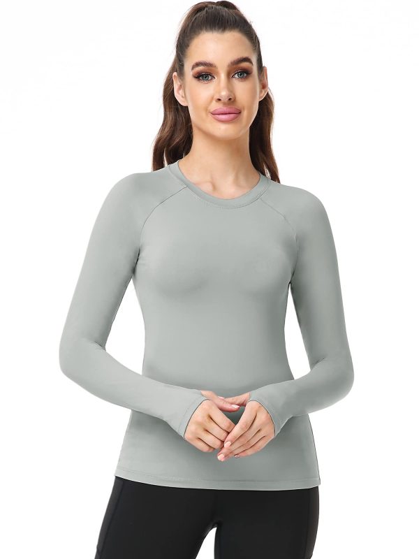 Quick-Drying Running Long Sleeve Shirt for Women Workout Shirts