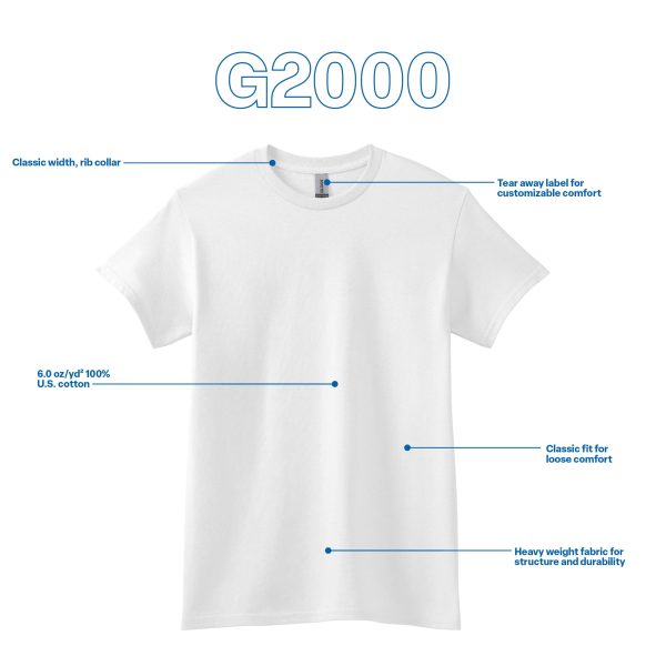Unisex Adult Ultra Cotton T-Shirt, Style G2000, Multipack
