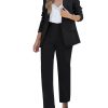 Women's Two Piece Sets Pants Suits Dressy Business Casual Outfits Professional Blazer Pantsuits Set Work Office