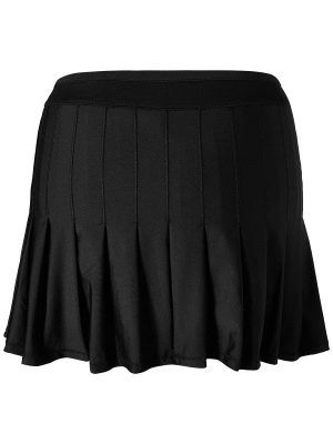 Long Retro Pleated Skirt