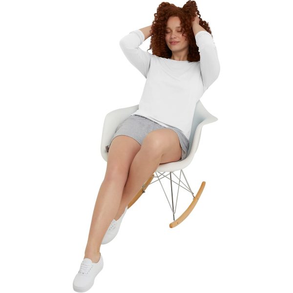 Women's Originals Long-Sleeve T-Shirt, Tri-Blend Lightweight Jersey Tee, Curved Hem, Available In Plus