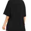 Women's Oversized T Shirts Short Sleeve Crewneck Loose Fit Tops Summer Basic Tee