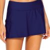 Women's Standard Sporty Swim Skirt Swimsuit Bottom with Inner Shorts