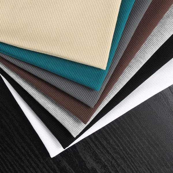 Womne's Ribbed Round Neck Slim Fitted T Shirts Basic Solid Long Sleeve Layering Tee Tops