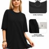 Women's Oversized T Shirts Short Sleeve Crewneck Loose Fit Tops Summer Basic Tee