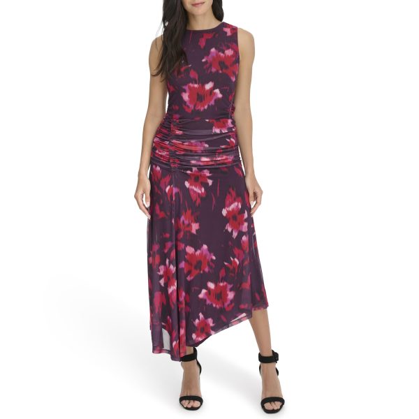 Women's Printed Angle Hem Skirt