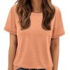 Womens T Shirt Summer Tops Short Sleeve Fashion Basic Casual Oversized Beach Vacation Clothes 2025 Trendy