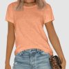 Womens T Shirt Summer Tops Short Sleeve Fashion Basic Casual Oversized Beach Vacation Clothes 2025 Trendy