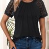 Womens Summer Tops Spring Shirts Trendy Vacation Outfits Short Sleeve Business Tshirts Fashion Casual Blouses