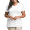 Women's Plus-Size Short Sleeve Crew Neck Tee