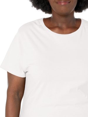 Women's Plus-Size Short Sleeve Crew Neck Tee