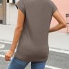 Womens Cap Sleeve Summer Tops T Shirts Business Casual Dressy Spring Fashion Outfits Cute Trendy Clothes 2025