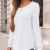 Womens Long Sleeve T-Shirts Dressy Business Casual Tops Tunic Fall Fashion Crewneck Blouse Trendy Winter Outfits 2025