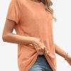 Womens T Shirt Summer Tops Short Sleeve Fashion Basic Casual Oversized Beach Vacation Clothes 2025 Trendy