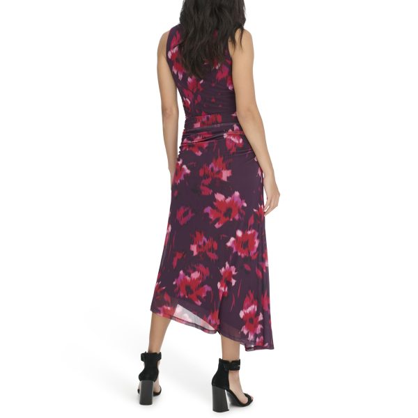 Women's Printed Angle Hem Skirt