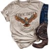 Country Music and Beer Funny Drinking Shirt for Women Summer Vacation T Shirts Vintage Country Shirts Tops