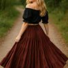 Women's 25 Yard Cotton Gypsy Belly Dance 4-Tiered A-Line Pleated Maxi Long Boho Dance Tribal Skirt