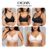 Womens Wireless Bras Comfortable Push Up Bra No Underwire Bra Full Support Lift Bralette Everyday Seamless Tshirt Bras
