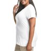 Women's Plus-Size Short Sleeve Crew Neck Tee