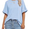 Womens Oversized T Shirts Summer Tops Spring Casual Loose Fit Workout Short Sleeve 2025 Beach Vacation
