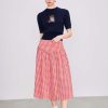 Gingham Long Skirts for Women Maxi Plaid Skirt A Line High Waist Summer Skirts Casual Trendy 2025