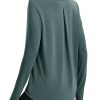 Women's Long Sleeve Workout Shirts Moisture-Wicking Loose Fit Athletic Running Yoga Tops with Thumb Hole