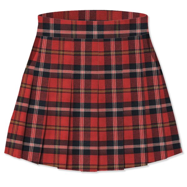 Girls Womens Pleated Mini Skirt Short High Waist School Uniform, 2Years - 4XL