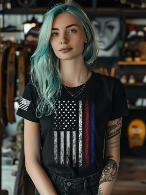 4th of July Shirts Women American Flag Patriotic Shirts USA Star Stripes Graphic T Shirt Short Sleeve Summer Tees