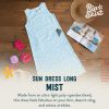 Sun Dress Long - Loose Fit Casual Wear, Fun for Beach and Travel