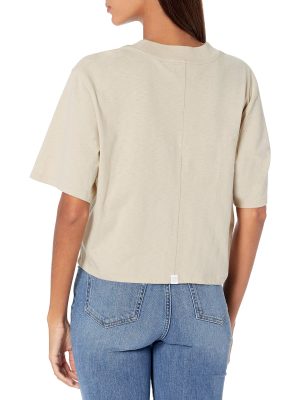 Women's Sydney Short-Sleeve Cropped Crew Neck T-Shirt