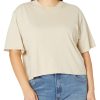 Women's Sydney Short-Sleeve Cropped Crew Neck T-Shirt