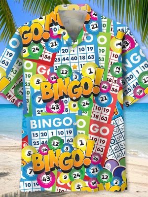 Funny Bingo Shirt Hawaiian Style, Bingo Game Team Shirt, Bingo Lovers Gifts, Bingo Shirt Button Down Size S-5XL